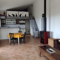 location villa corse du sud - salle a manger salon